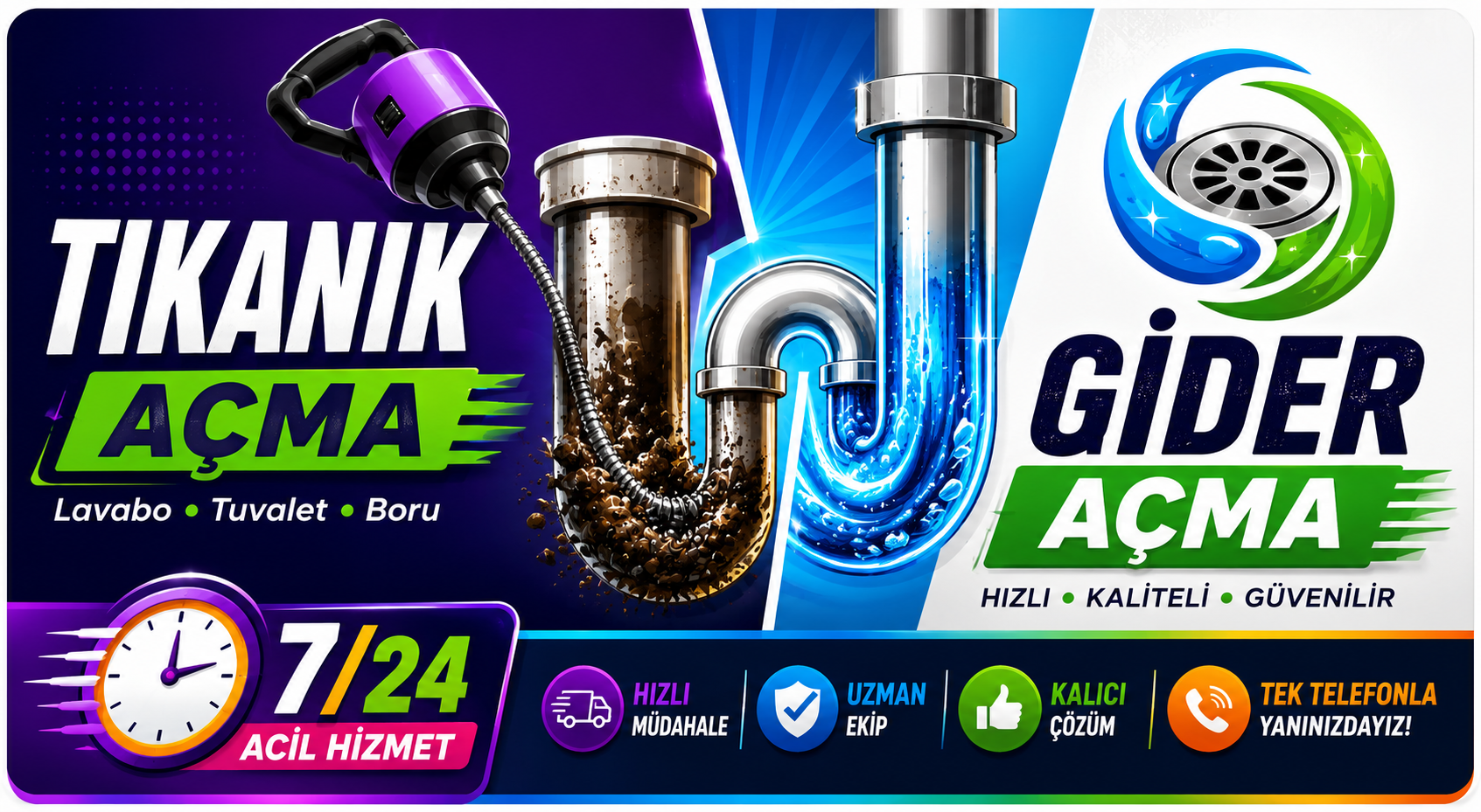 Tıkanıklık Açma Gider Açma